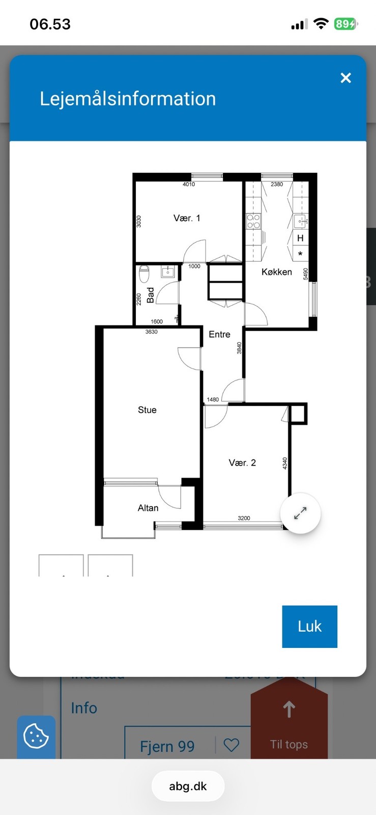Billed 1 på Solnavej 88, 2 th 88