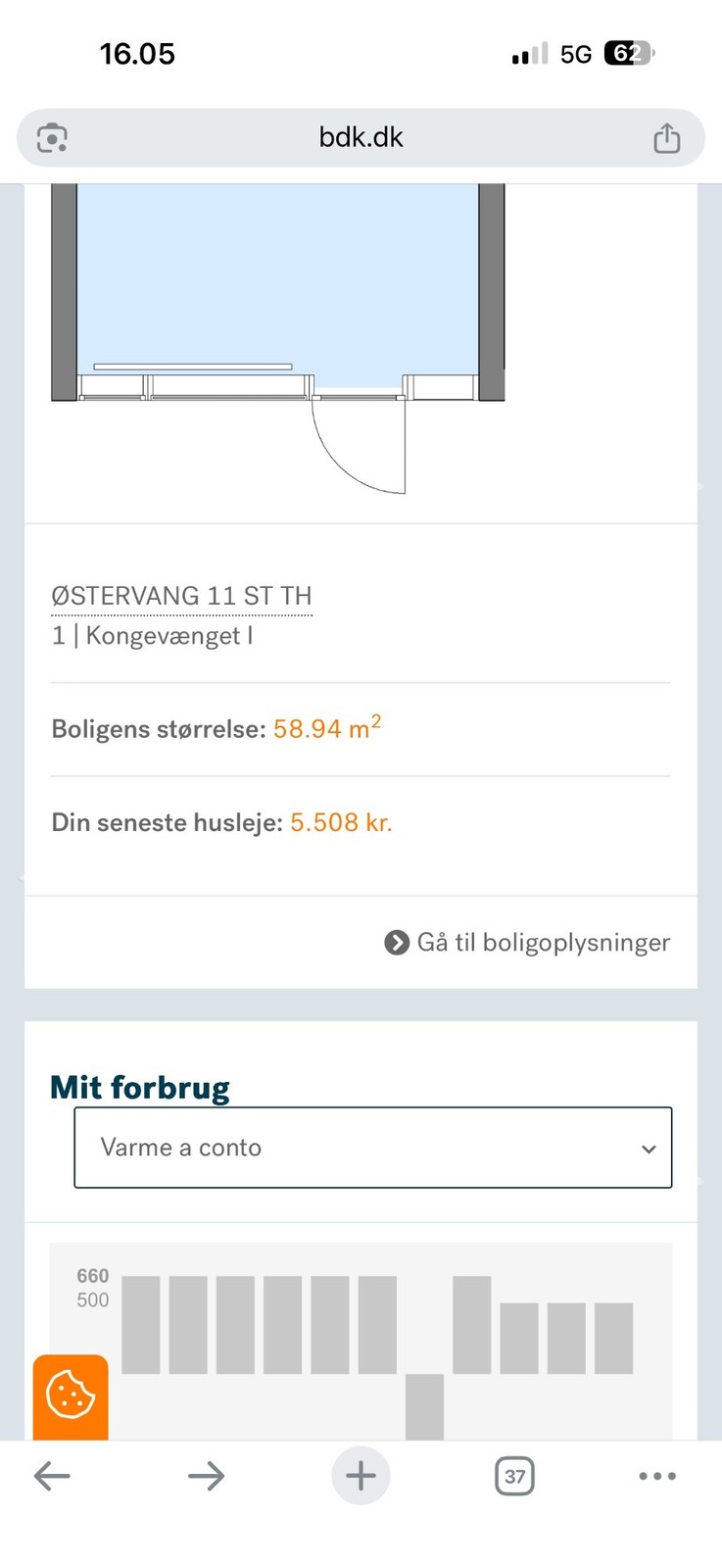 Billed 3 på Østervang 11 st th