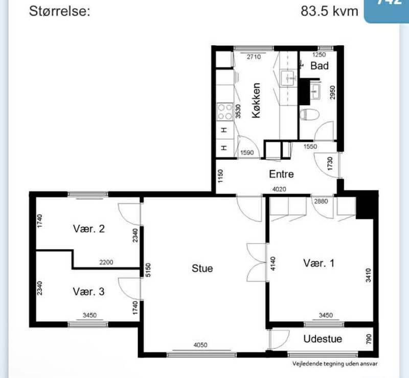 Billed 1 på Kronborg Ladegårds Vej 56 2th
