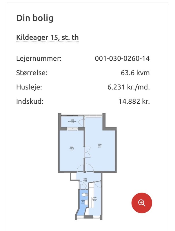 Billed 1 på Kildeager 15, st th